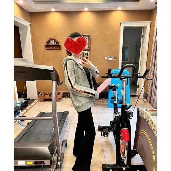 NWT Gucci Unisex Sweatshirt Zip-Up In Grey Size XS - Picture 4 of 16